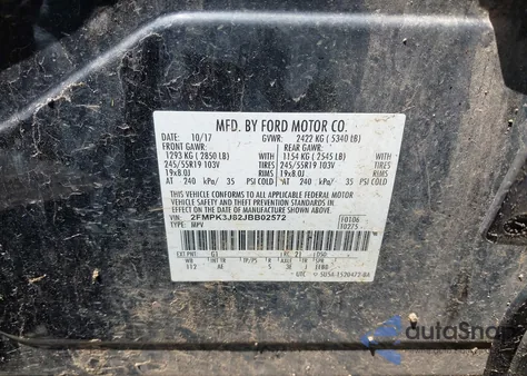 2018 Ford Edge Sel z USA, uszkodzony, nr VIN 2FMPK3J82JBB02572